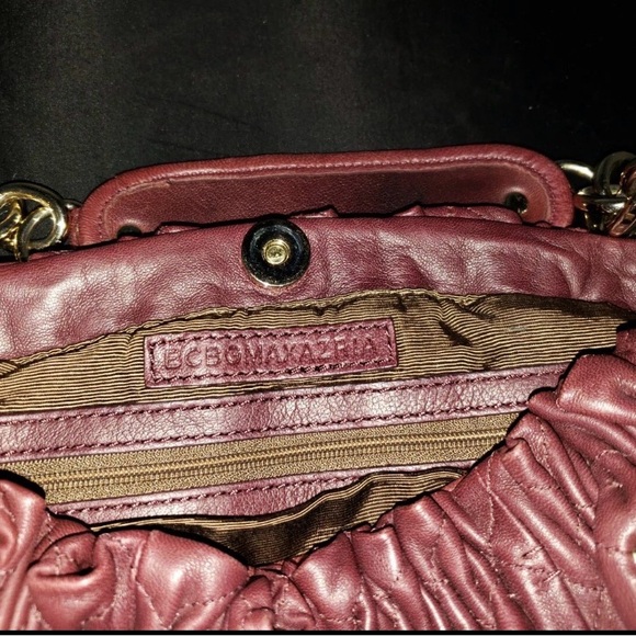 BCBGMaxazria Shoulder burgundy maroon gold stud
Bag - Picture 2 of 5